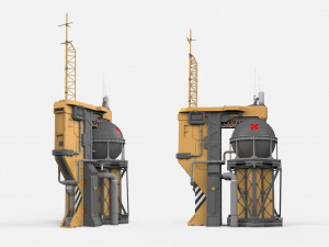 Sci-fi storage tank 2 Modelo 3D