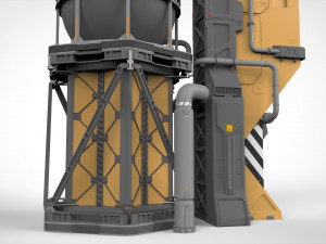 Sci-fi storage tank 2 Modelo 3D