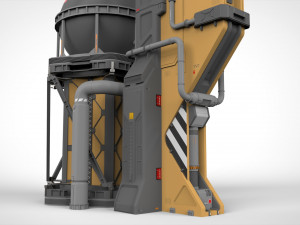Sci-fi storage tank 2 Modelo 3D