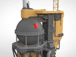 Sci-fi storage tank 2 3D Model