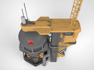 Sci-fi storage tank 2 Modelo 3D