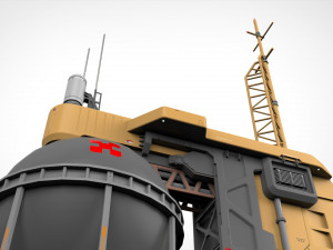 Sci-fi storage tank 2 Modelo 3D