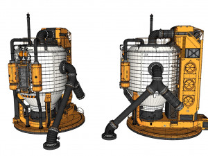 Sci-fi storage tank 2 Modelo 3D