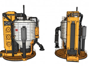 Sci-fi storage tank 2 Modelo 3D