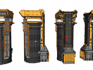 Sci-fi storage tank 2 3D Model