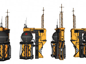 Sci-fi storage tank 2 Modelo 3D