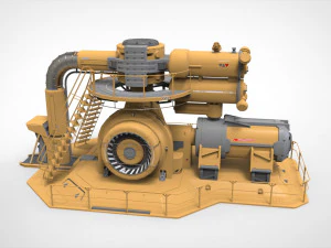 Generator fiksi ilmiah 2 Model 3D