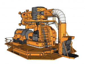 Sci fi generator 2 3D Model