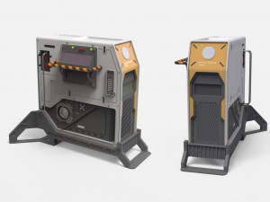 Sci fi terminal 1 Modelo 3D