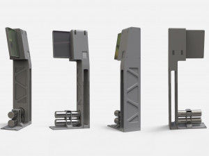 Sci fi terminal 1 Modelo 3D