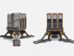 Sci fi terminal 1 3D Model