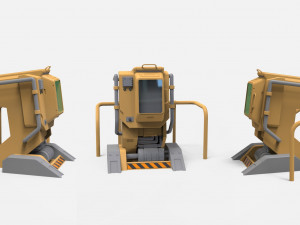 Sci fi terminal 1 Modelo 3D
