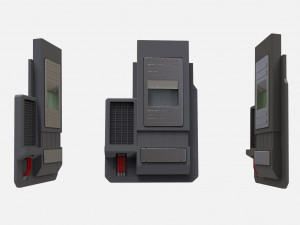 Sci fi terminal 1 Modelo 3D