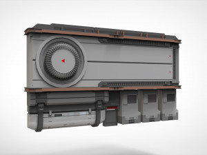 Sci fi terminal 1 Modelo 3D