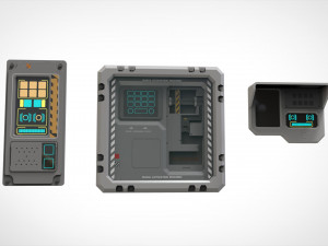 Sci fi terminal 1 Modelo 3D