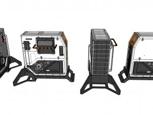 Sci fi terminal 1 3D Model