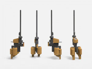 Kitbash o architekturze science-fiction 37 Model 3D