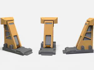 Kitbash o architekturze science-fiction 37 Model 3D