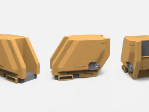 Kitbash o architekturze science-fiction 37 Model 3D