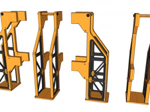 Kitbash o architekturze science-fiction 37 Model 3D