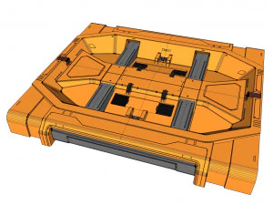 Kitbash o architekturze science-fiction 37 Model 3D
