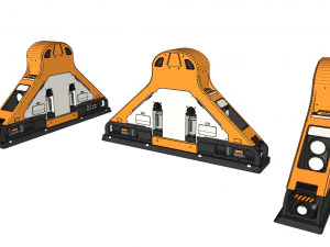 Kitbash o architekturze science-fiction 37 Model 3D