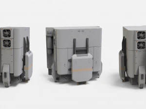 Sci-fi Architecture kitbash 38 3D Model