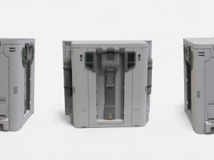 Sci-fi Architecture kitbash 38 3D Model