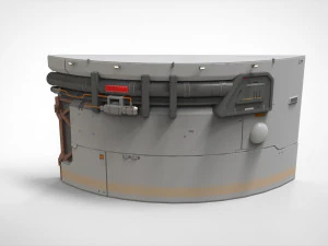 Sci-fi Architecture kitbash 38 3D Model