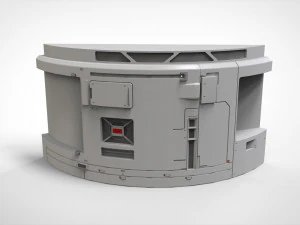 Sci-fi Architecture kitbash 38 3D Model