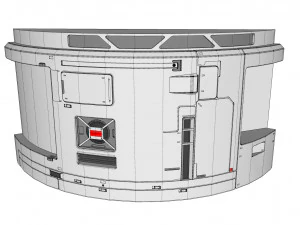 Sci-fi Architecture kitbash 38 3D Model