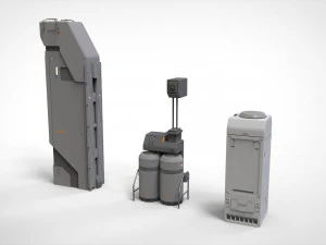 Kitbash di architettura fantascientifica 39 Modello 3D