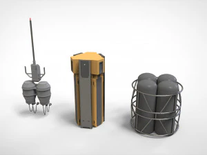 Kitbash di architettura fantascientifica 39 Modello 3D