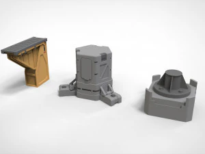 Kitbash di architettura fantascientifica 39 Modello 3D