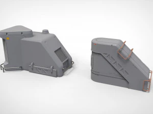 Kitbash di architettura fantascientifica 39 Modello 3D