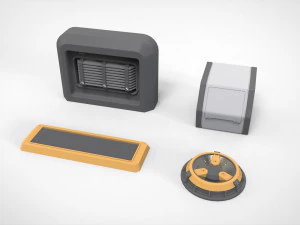 Kitbash di architettura fantascientifica 39 Modello 3D