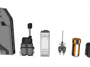 Kitbash di architettura fantascientifica 39 Modello 3D