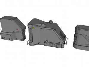 Kitbash di architettura fantascientifica 39 Modello 3D