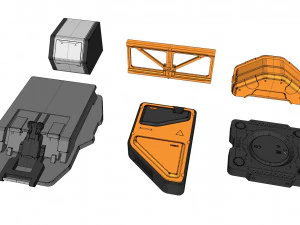 Kitbash di architettura fantascientifica 39 Modello 3D