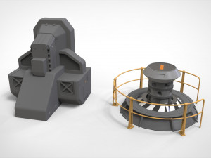 Sci-fi Architecture kitbash 40 Modèle 3D