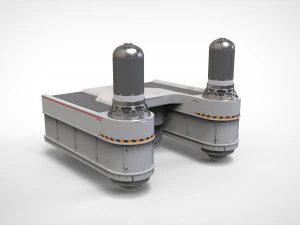 Sci-fi Architecture kitbash 40 3D Model