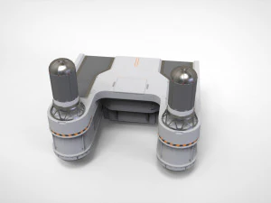 Sci-fi Architecture kitbash 40 3D Model