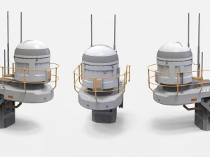 Sci-fi Architecture kitbash 40 3D Model