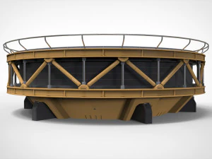 Sci-fi Architecture kitbash 40 3D Model