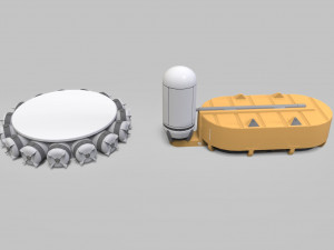 Sci-fi Architecture kitbash 40 Modèle 3D
