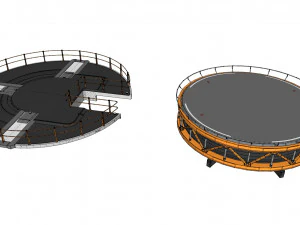 Sci-fi Architecture kitbash 40 3D Model