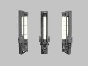Sci fi lighting 8 3D 모델