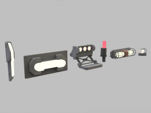 Sci fi lighting 8 3D 모델