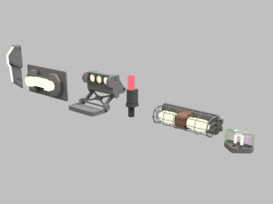 Sci fi lighting 8 3D 모델
