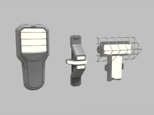 विज्ञान फाई प्रकाश व्यवस्था 8 3D मॉडल